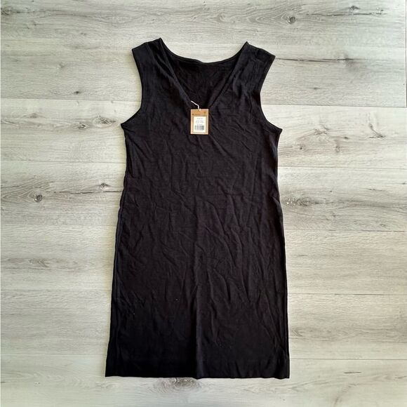 Boden Sleeveless Jersey Shift Dress Black 6L‎ NWT - Picture 7 of 8